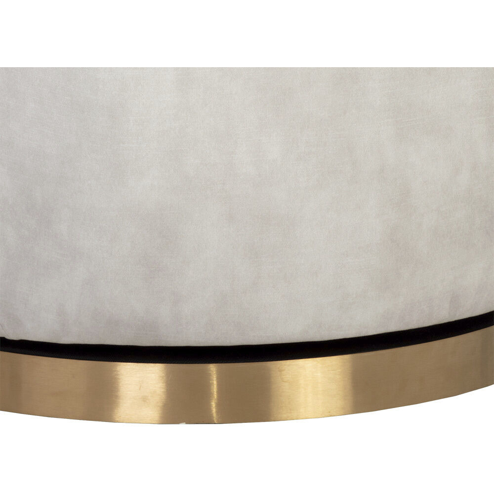 Casey Nono Cream Swivel Lounge Chair, Swivel